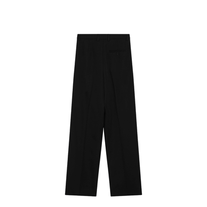 Black Wool Wide-Leg Pant - Image 2