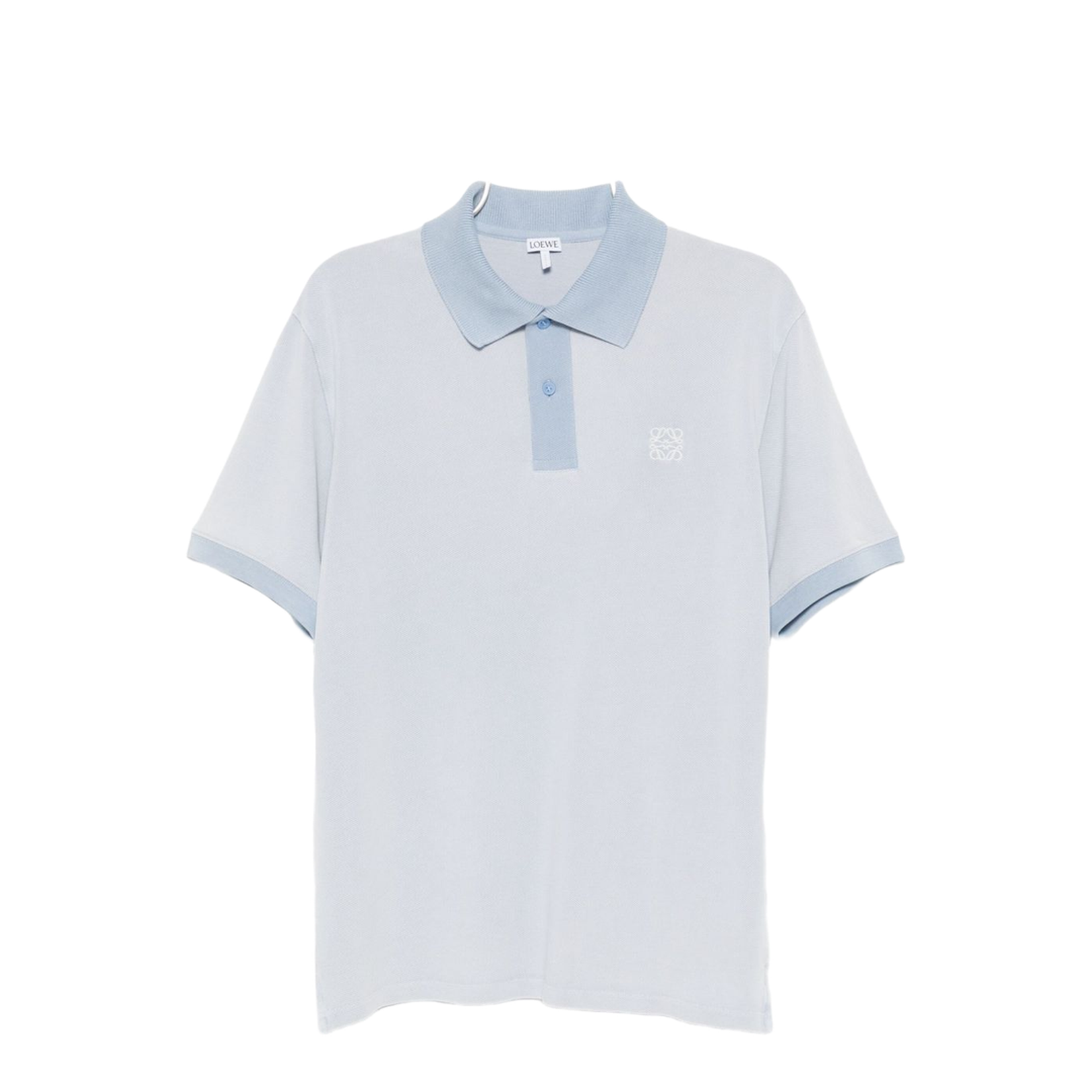 Polo in Cotton Blue - Image 1