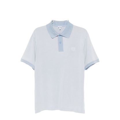 Polo in Cotton Blue - Image 1