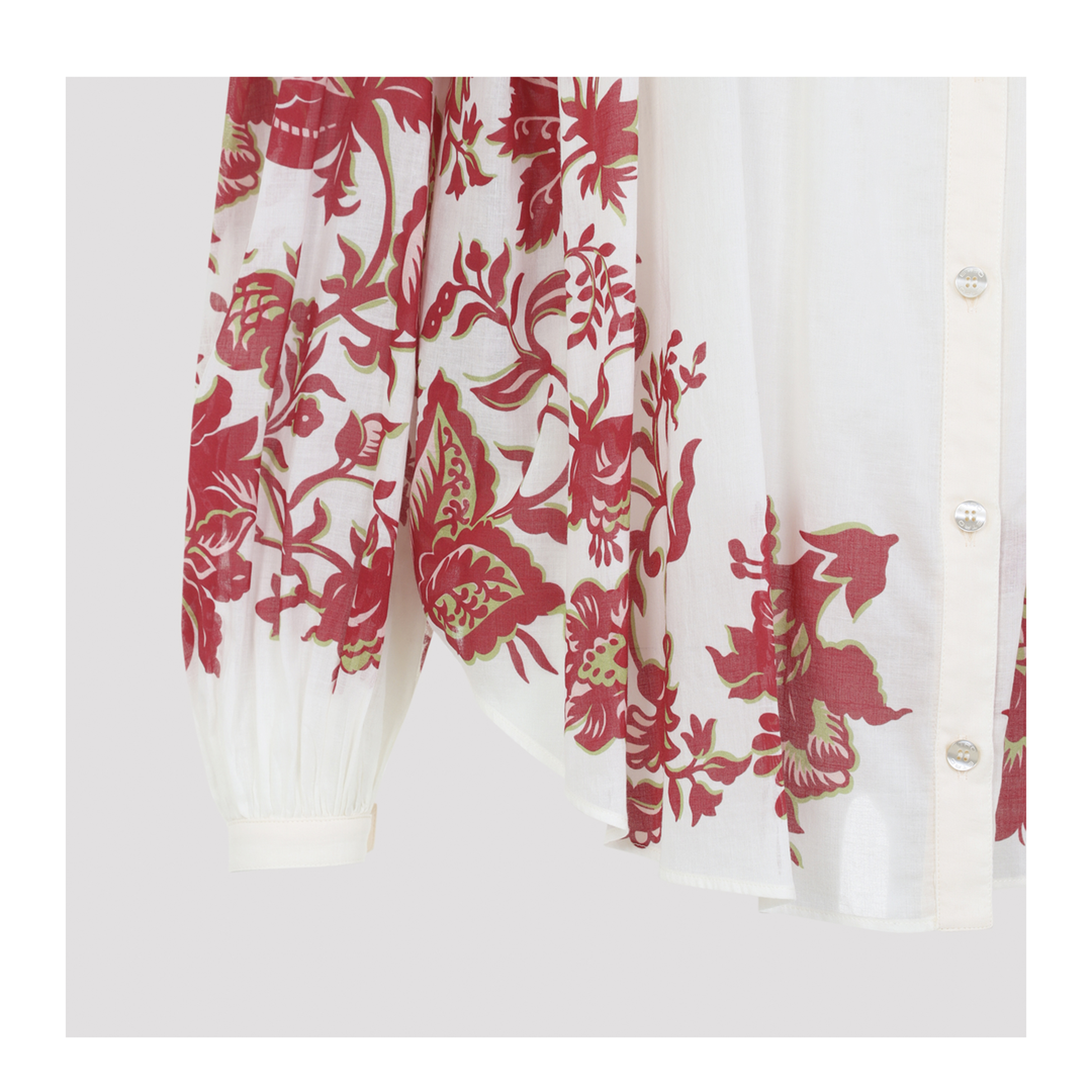 Pleates Band Collar Shirt - Image 5