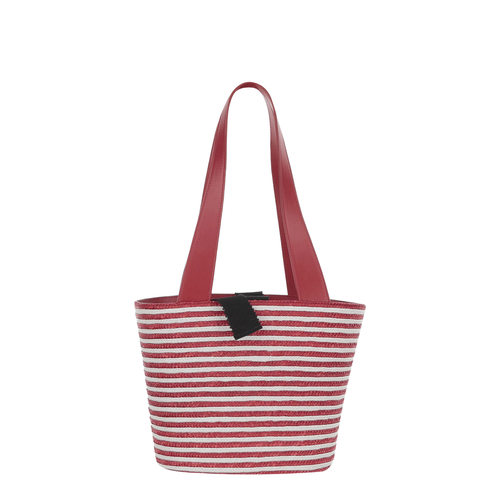 Small Shopping Bag in Raffia - Image 3