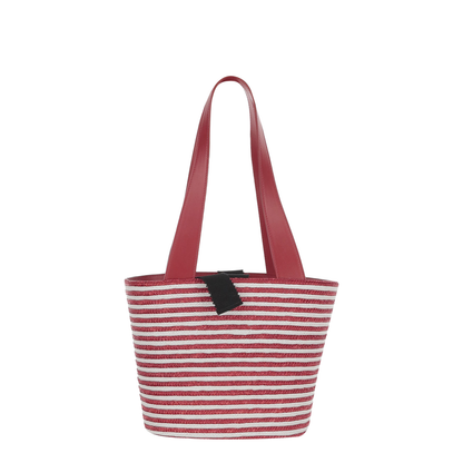 Small Shopping Bag in Raffia - Image 3