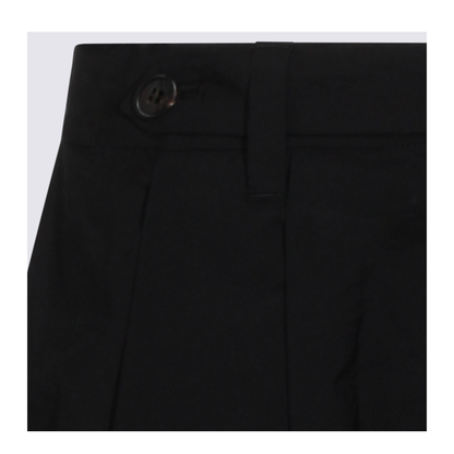 Women's Button Flared Skirt Black - Image 6