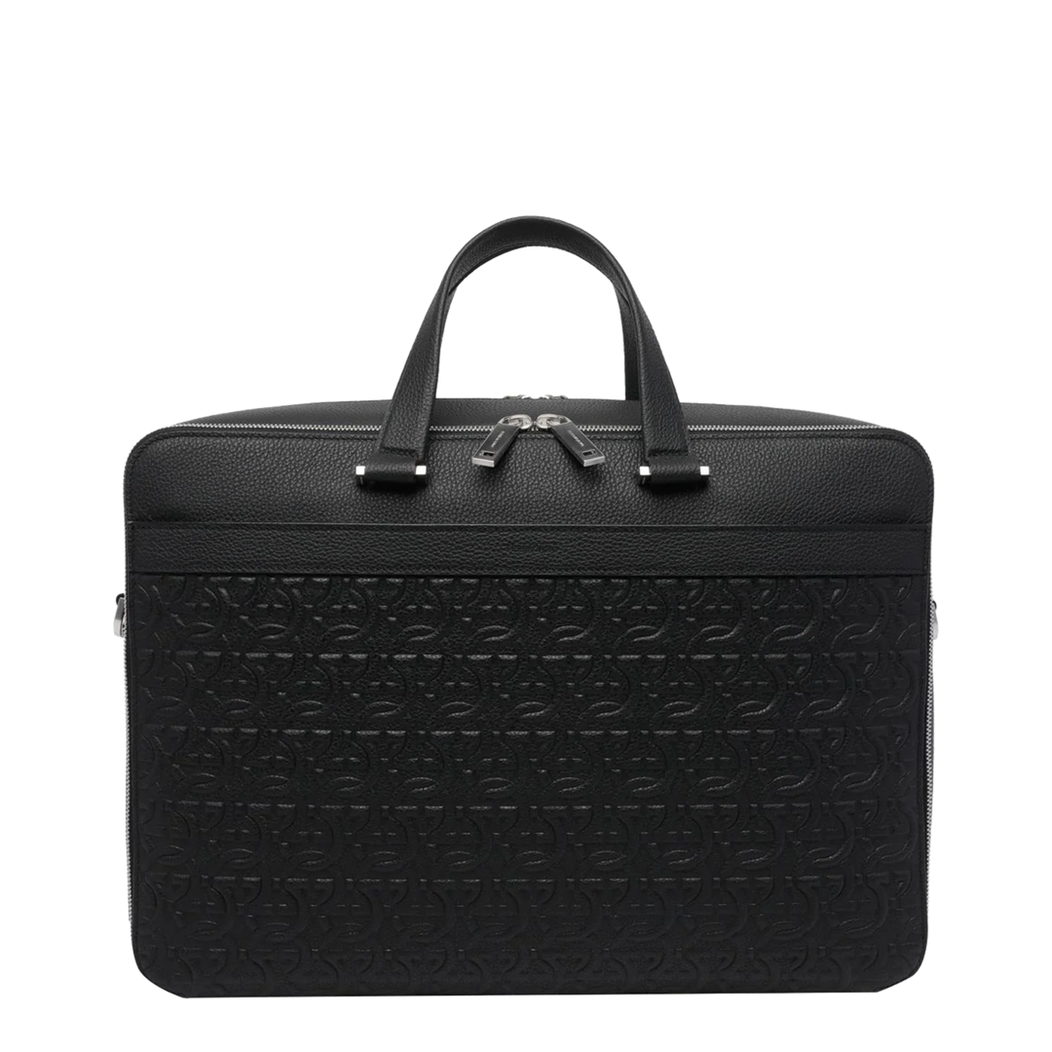 Calfskin Briefcase - Black - Image 1