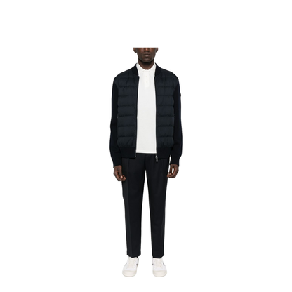 Padded Wool Zip-Up Cardigan - Image 3