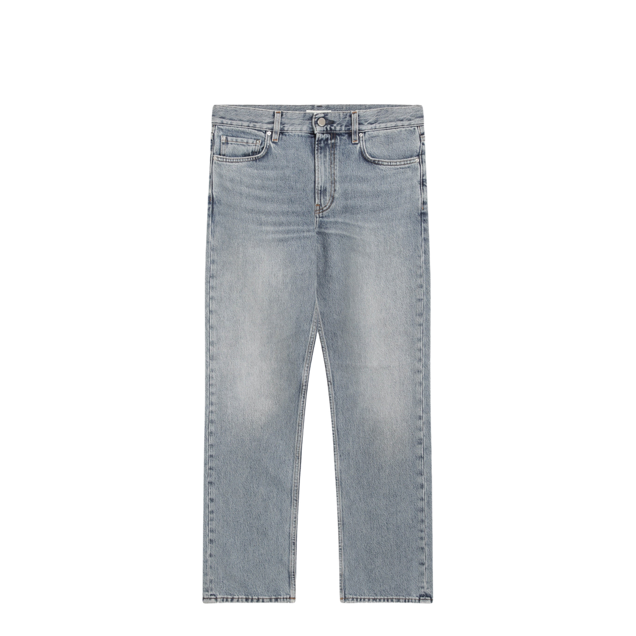 Washed-effect jeans in organic denim - Image 1