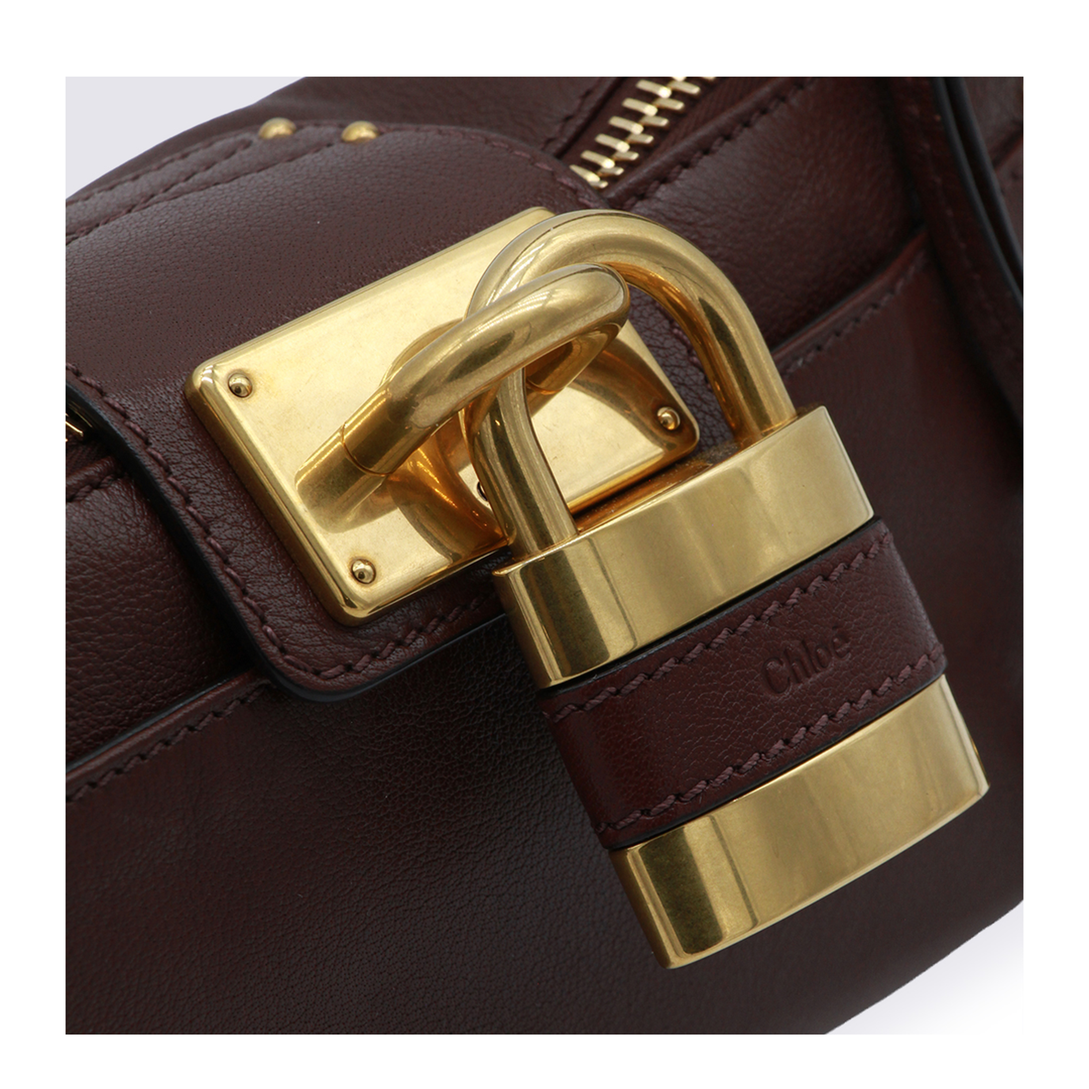 Paddington Small Grained Buffalo Leather Shoulder Bag - Crafty Brown - Image 8