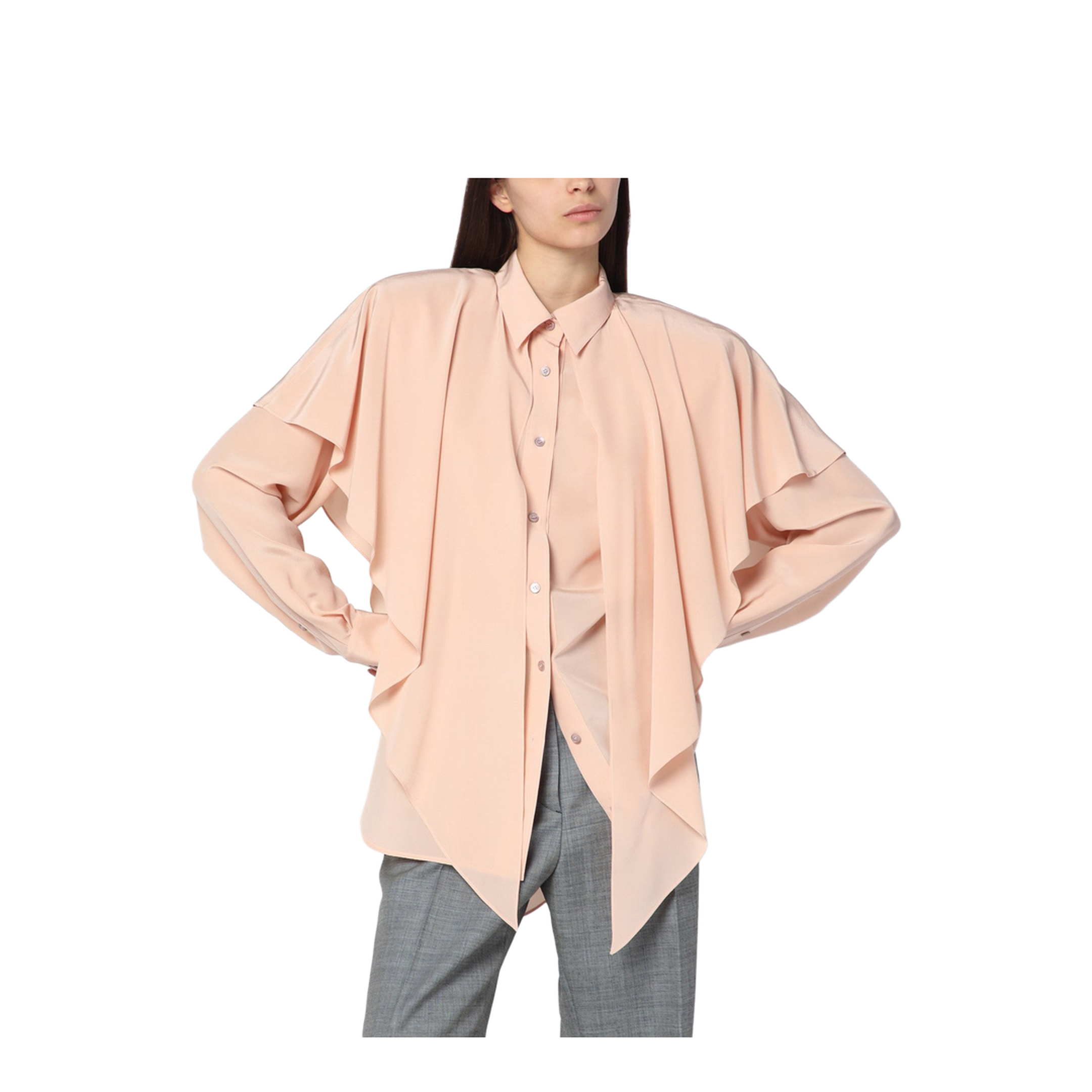Pink Silk Shirt - Image 1