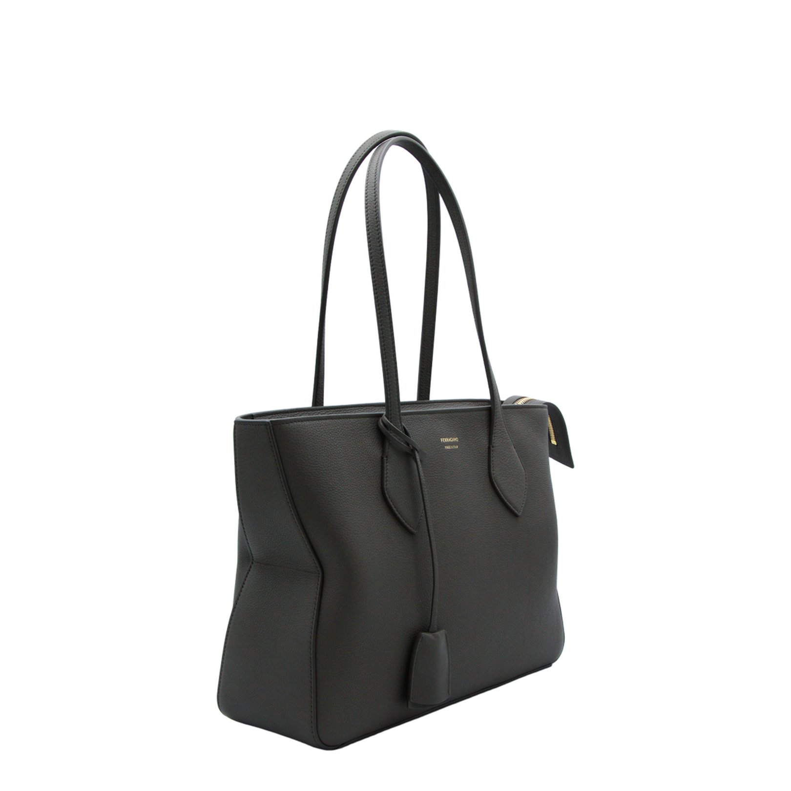 Star-shaped (L) Tote Bag Leather Black - Image 2