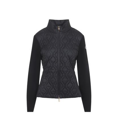 Quilted Zip-Up Cardigan - Image 1