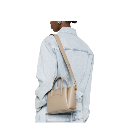 Odette Polyurethane Handbag - Dove Grey - Image 2