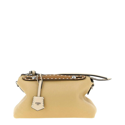 By The Way Medium Leather Crossbody Bags - Beige - Image 1