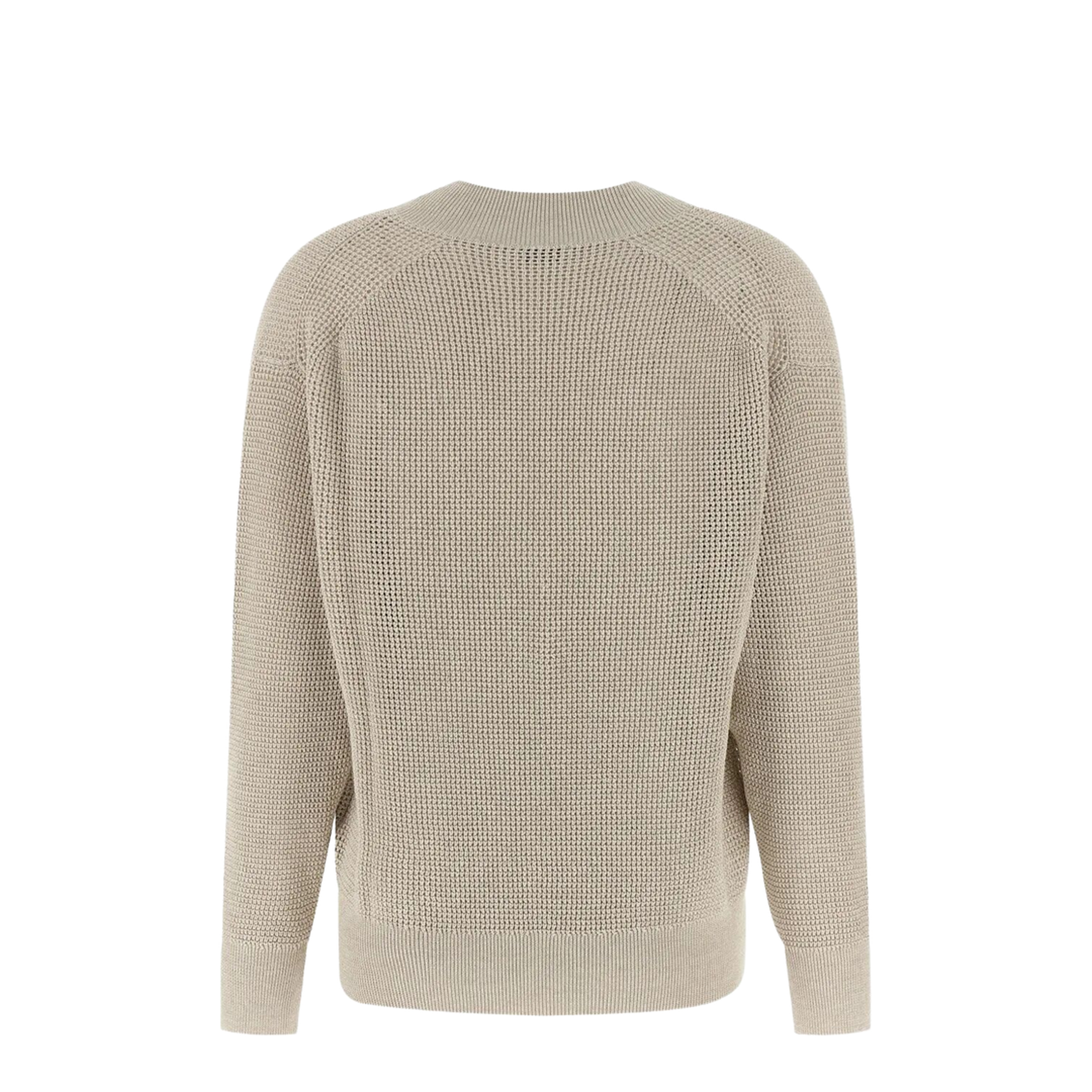 Openwork V-Neck Sweater - Image 2