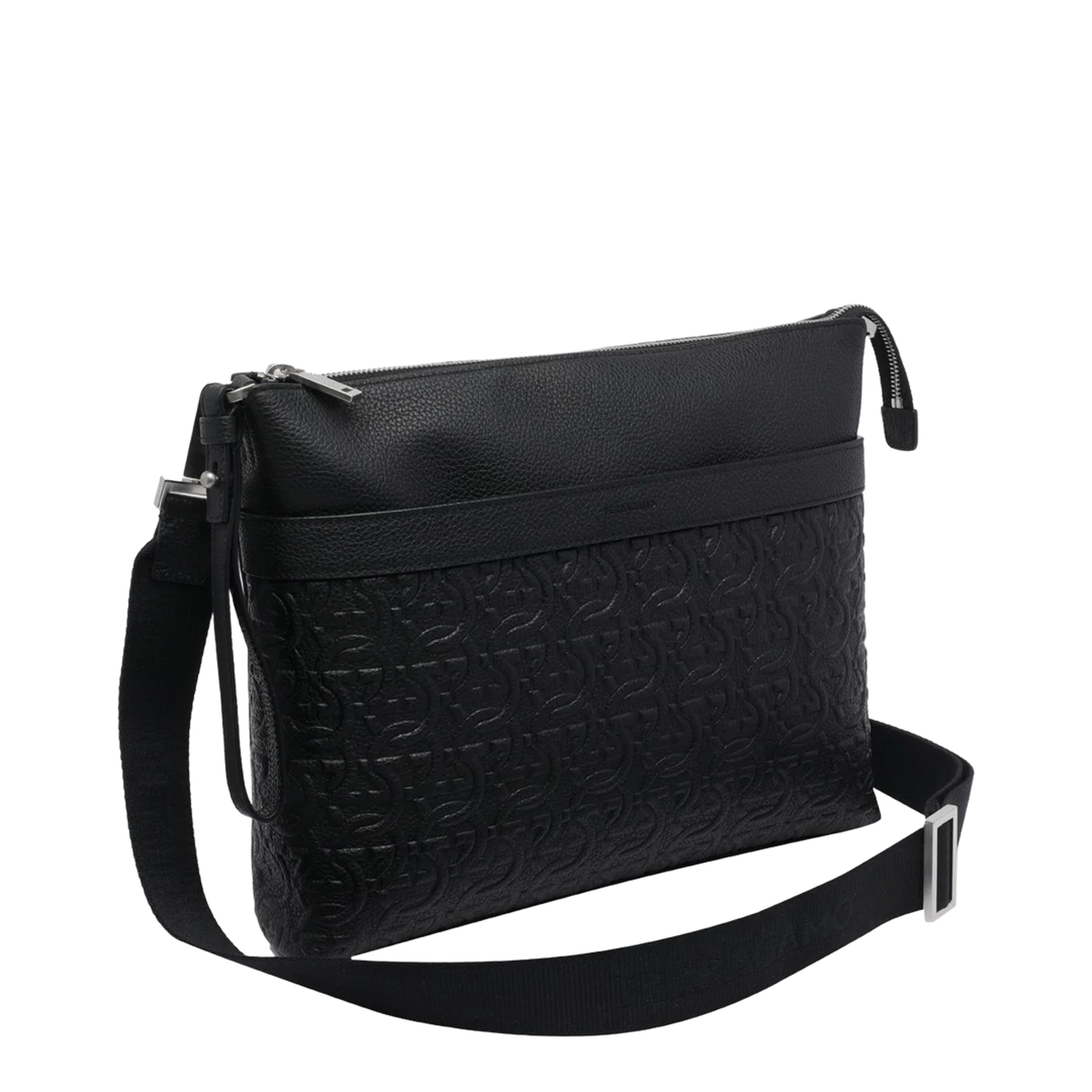 Gancini Calfskin Crossbody Bag - Black - Image 2
