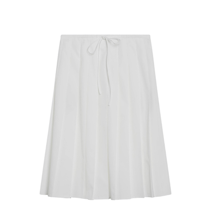 White Tiered Midi Skirt - Image 1