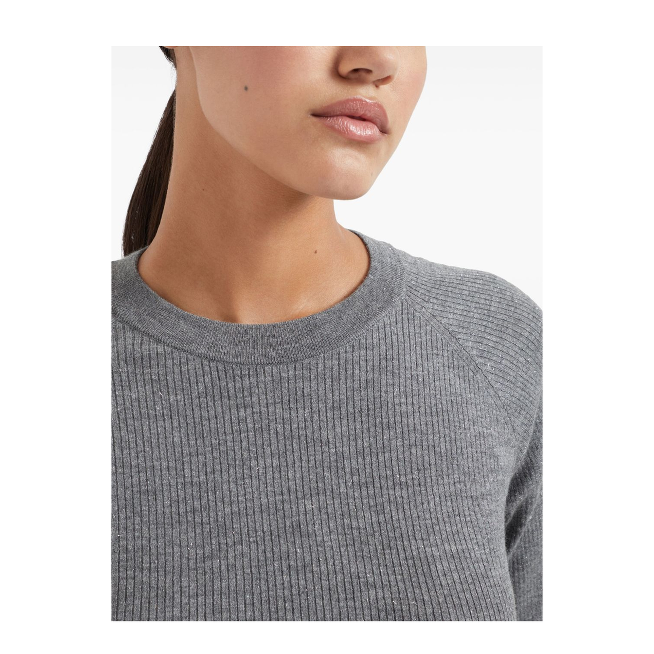 Lurex Ribbed Sweater - Image 6