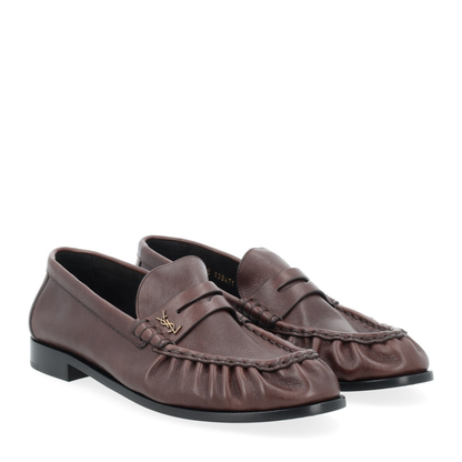 Loafer Supple In Matte Leather In Brown - Image 2