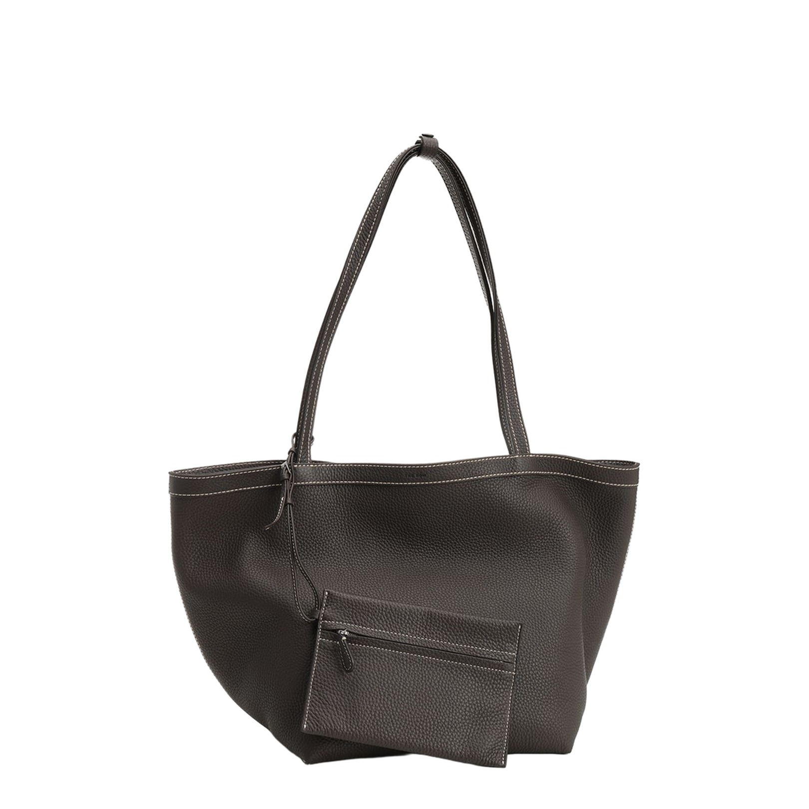 Park Tote Three Stitch Tote Bag Leather Brown - Image 5