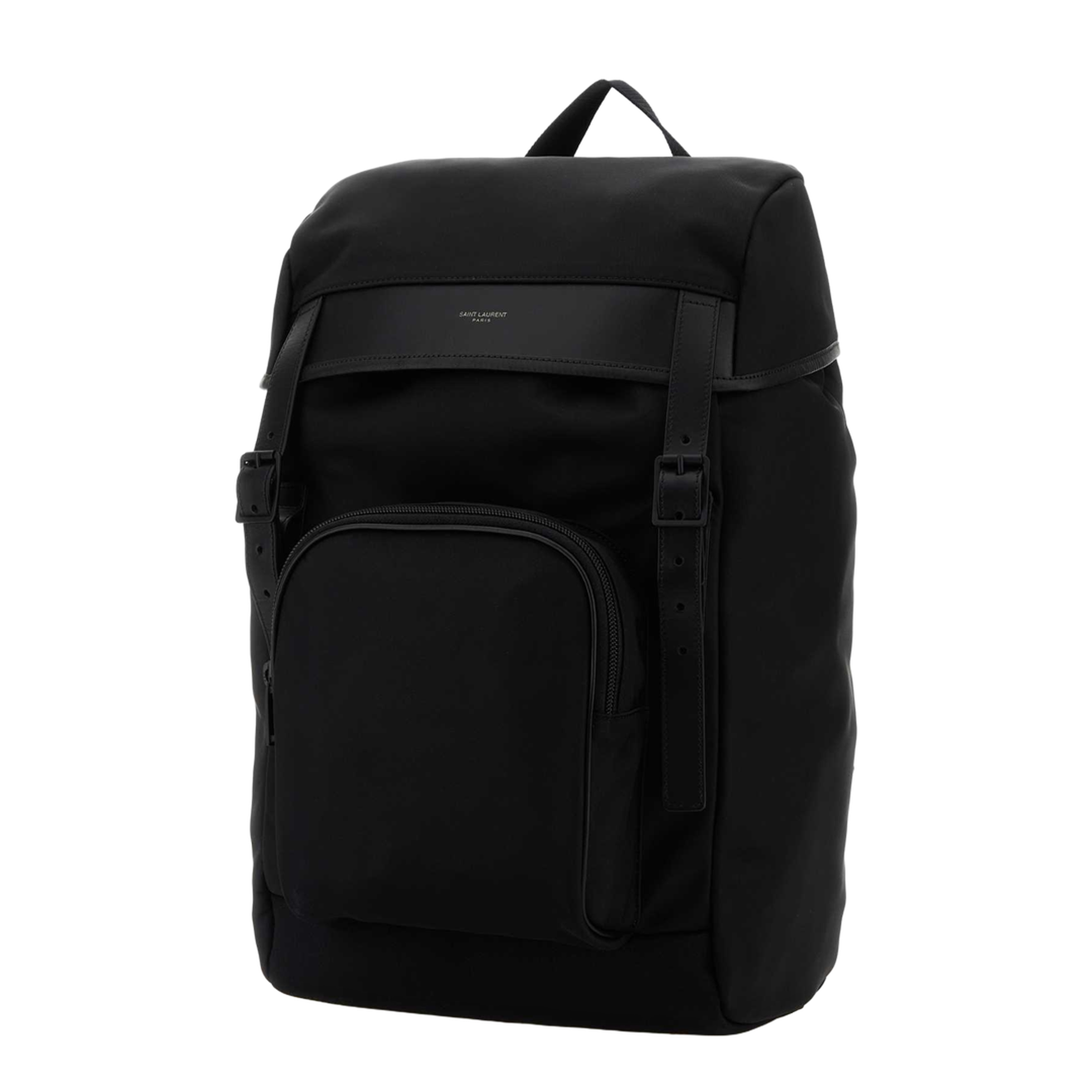 City Backpack in Nylon Canvas and Leather - Image 1