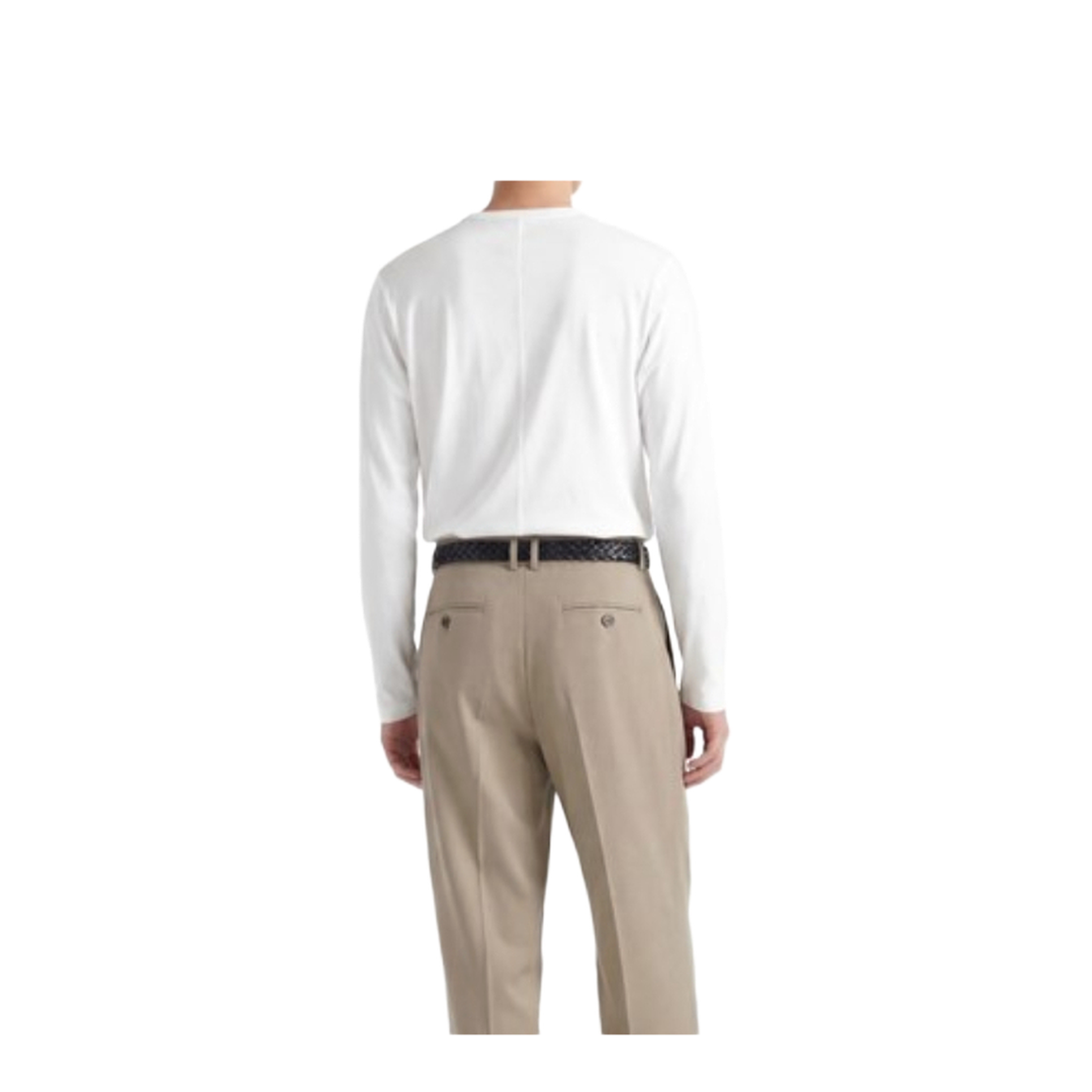 White Cotton Leon T-Shirt - Image 4