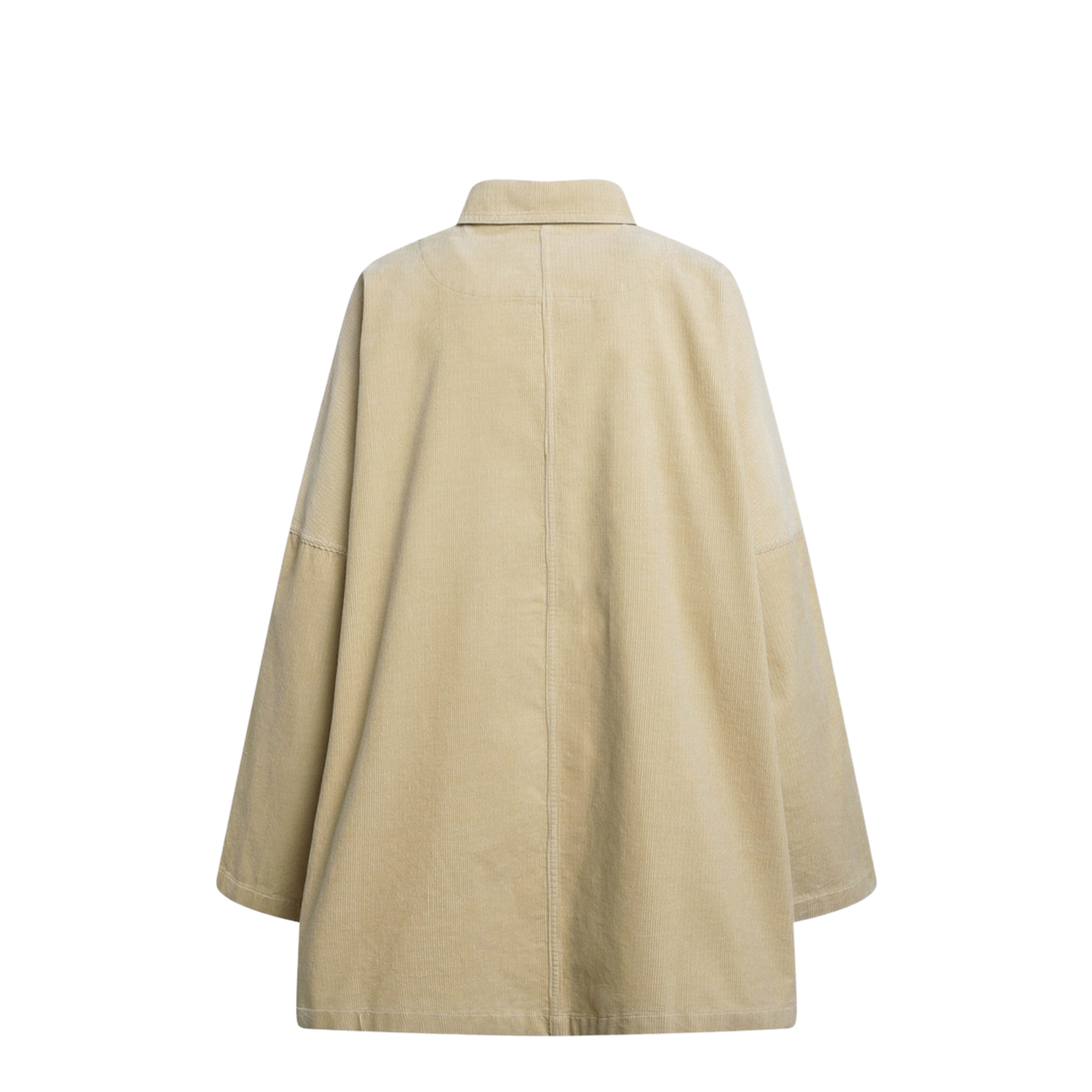 Beige Corduroy Overshirt Jacket - Image 2