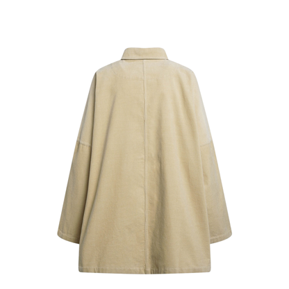 Beige Corduroy Overshirt Jacket - Image 2