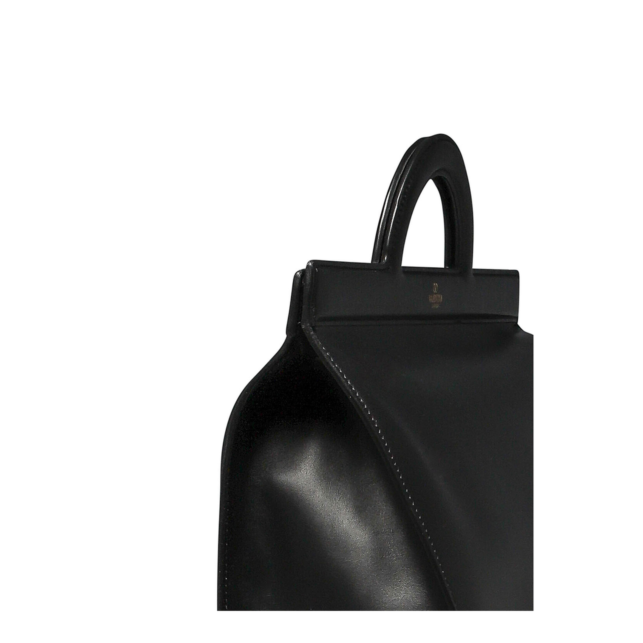 Leather Handbag with Frontal Logo Print - Image 4