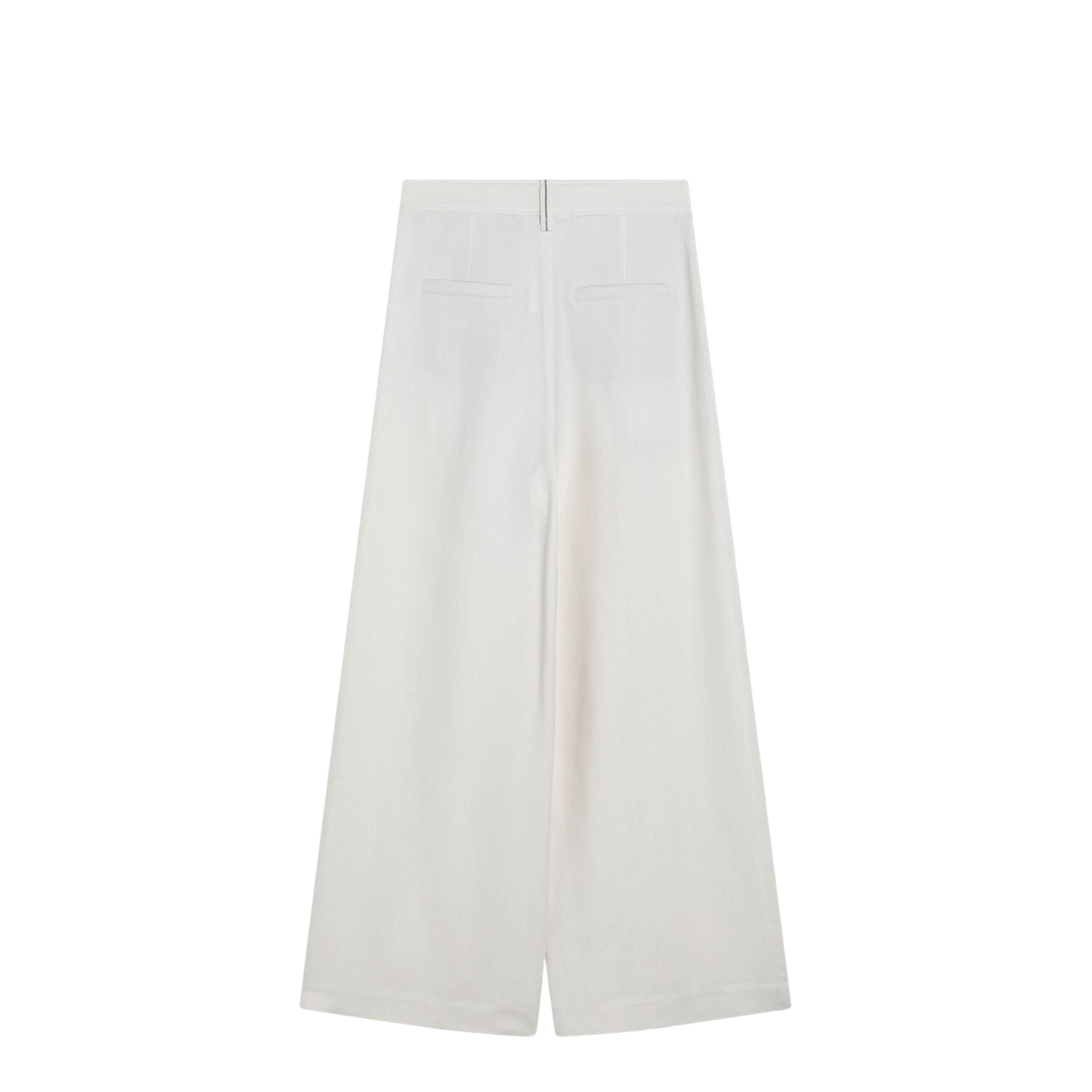 Ecru Sartorial Wrap Trousers - Image 2