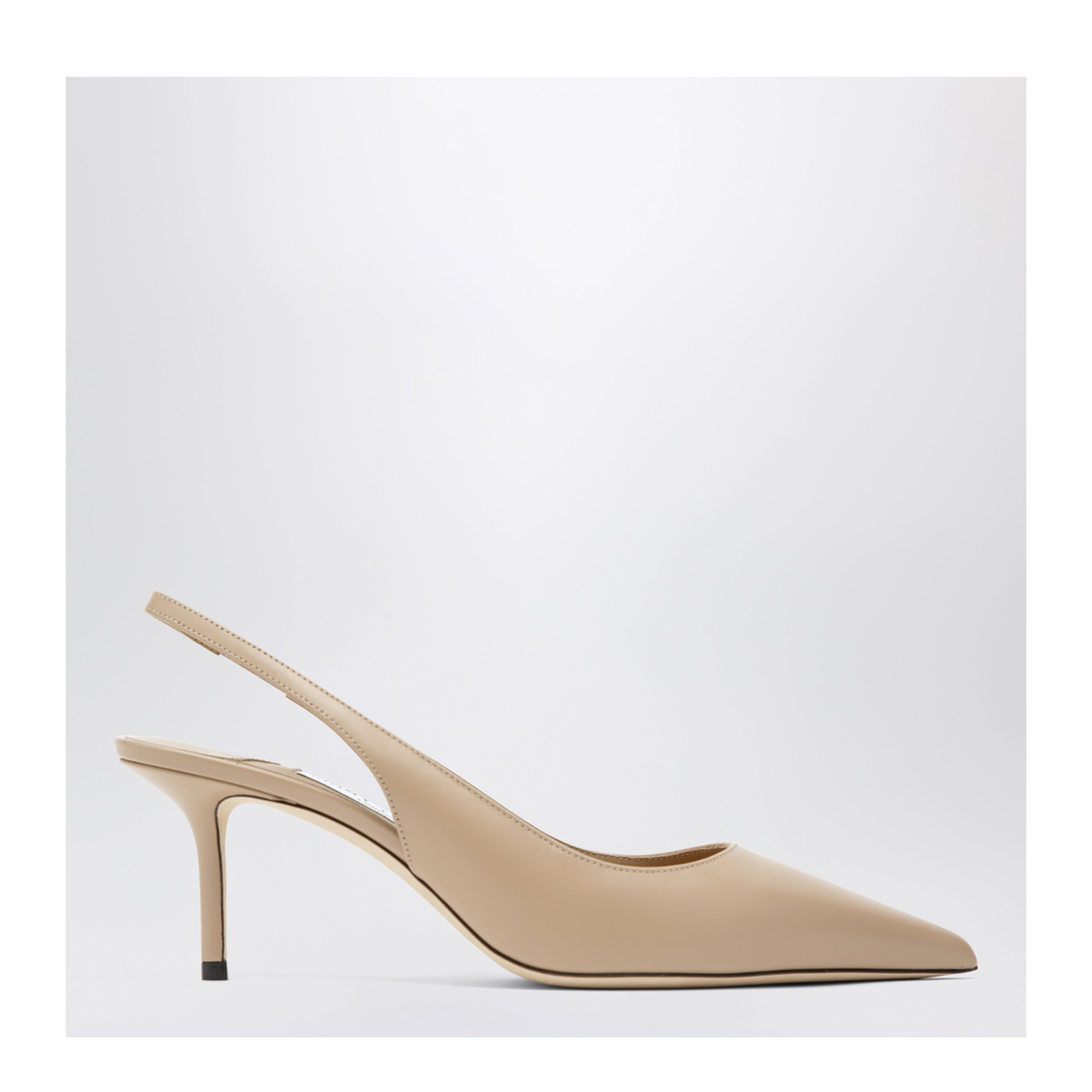Leather Slingbacks with Ankle Strap - Image 1