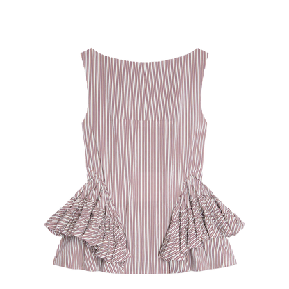 Casey Ruffled Peplum Top - Image 1