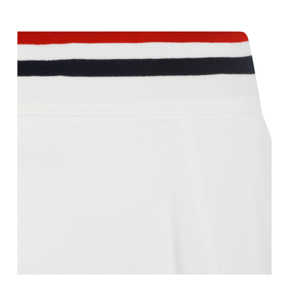 Striped-Trim A-Line Mini Skirt White - Image 5