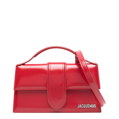 The Large Bambino Leather Top-Handle Bag - Rosso - Image 1