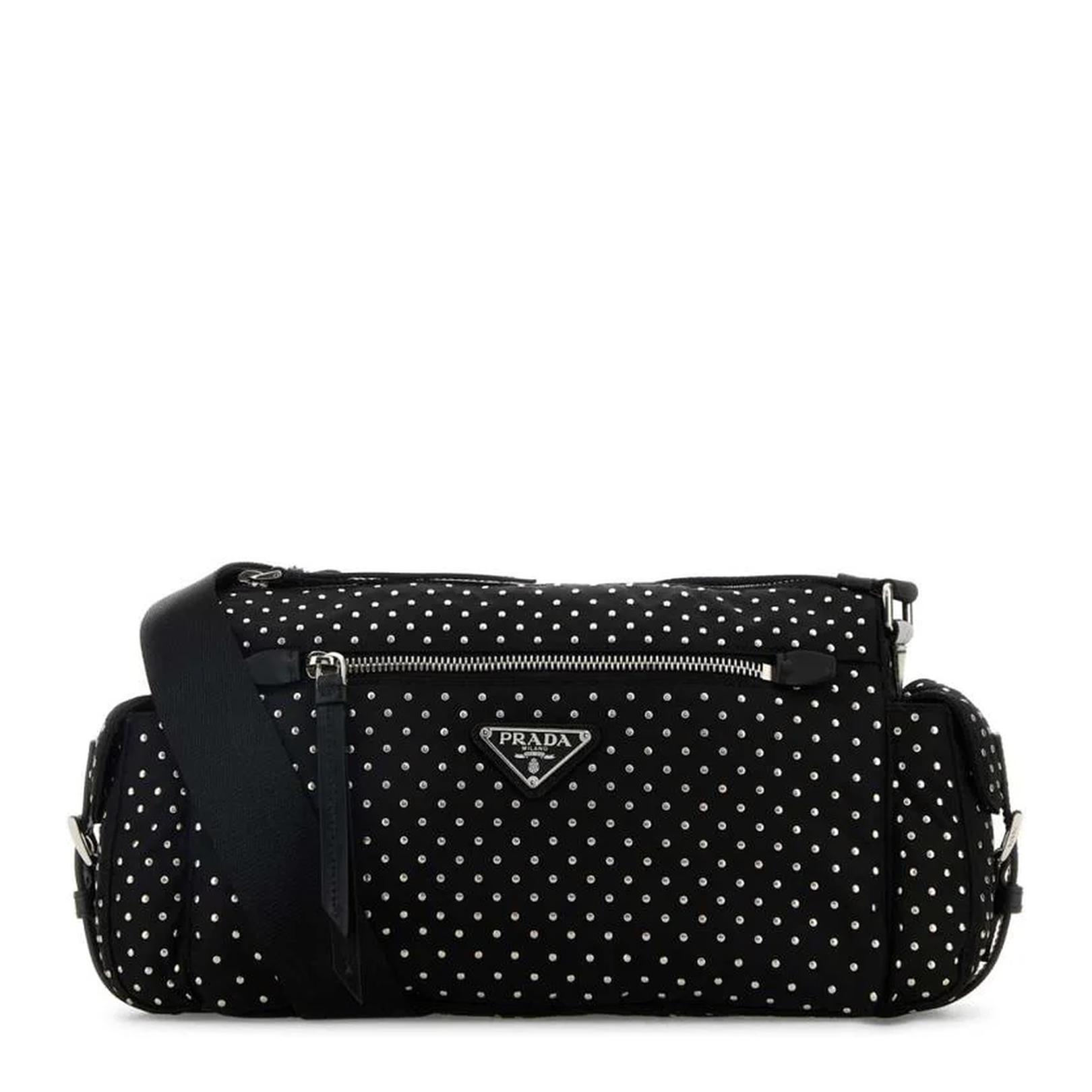 Black Nylon Shoulder Bag - Image 1