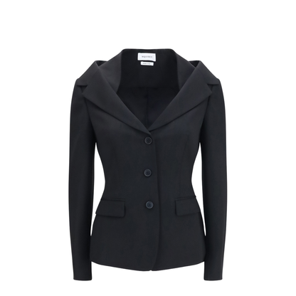 Structured Off-Shoulder Jacket with Harness Details - Image 1
