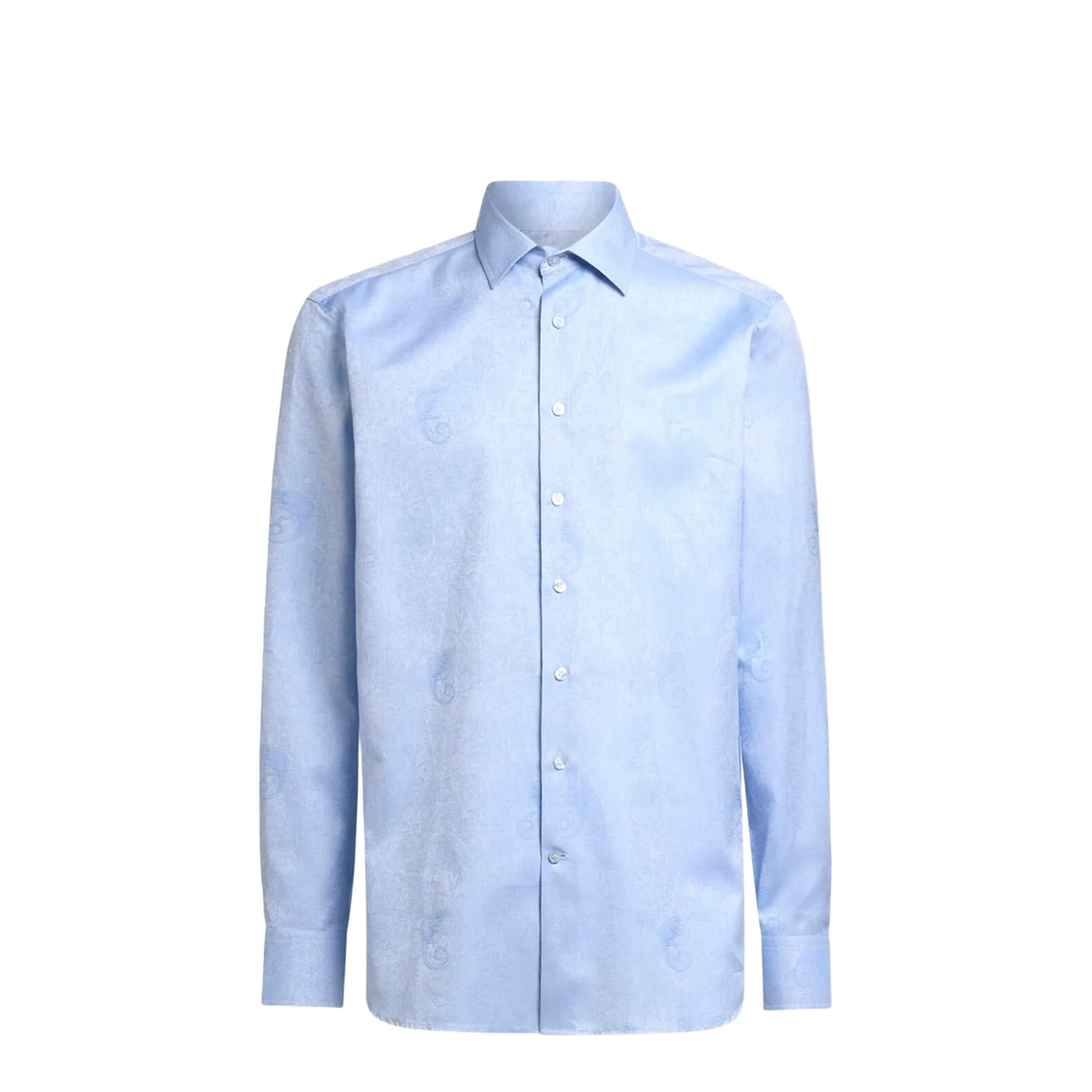 Cotton Jacquard Shirt with Gecko Motif - Image 1