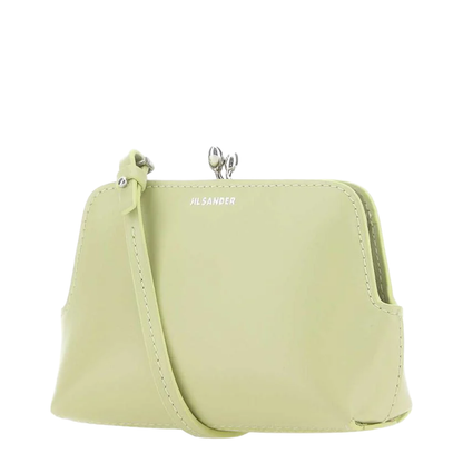 Pastel Green Leather Micro Goji Crossbody Bag - Image 2