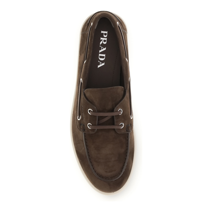 Suede Boat Loafers - Image 4