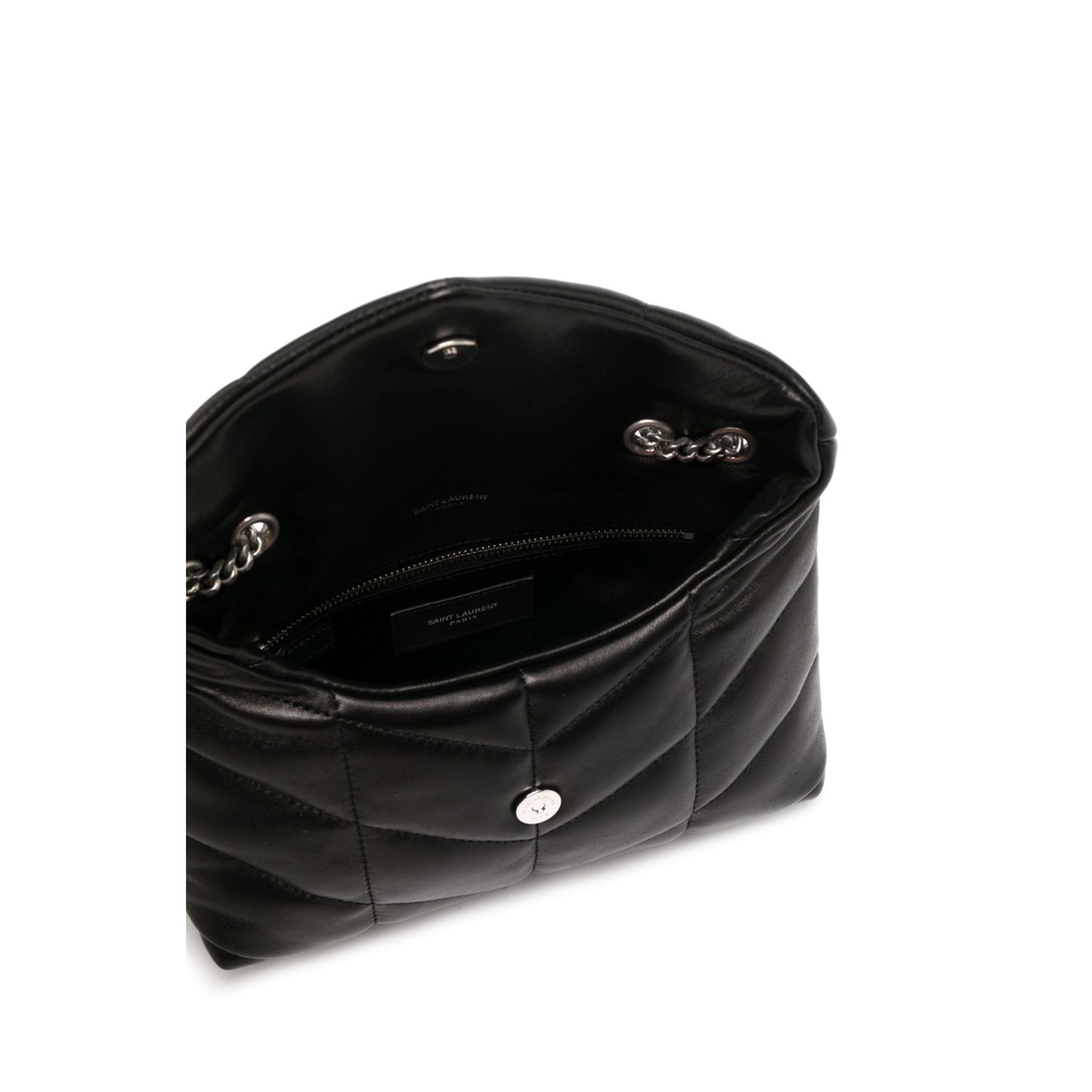 Toy Puffer Lambskin Shoulder Bag - Black - Image 5
