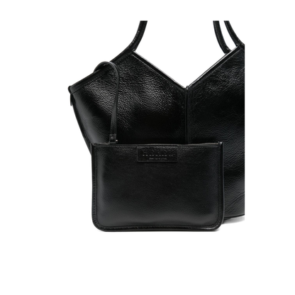Calella Small Calf Leather Tote - Black - Image 4