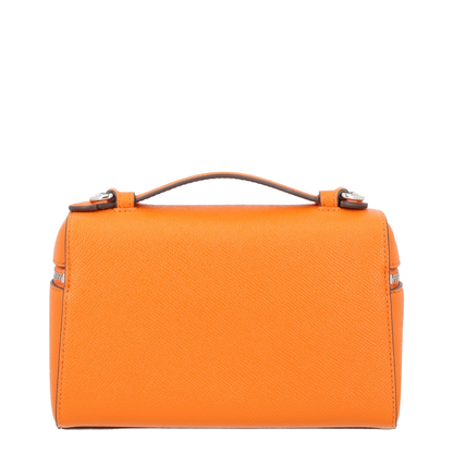 Romy Slim Saffiano Top-Handle Bag - Orange - Image 3