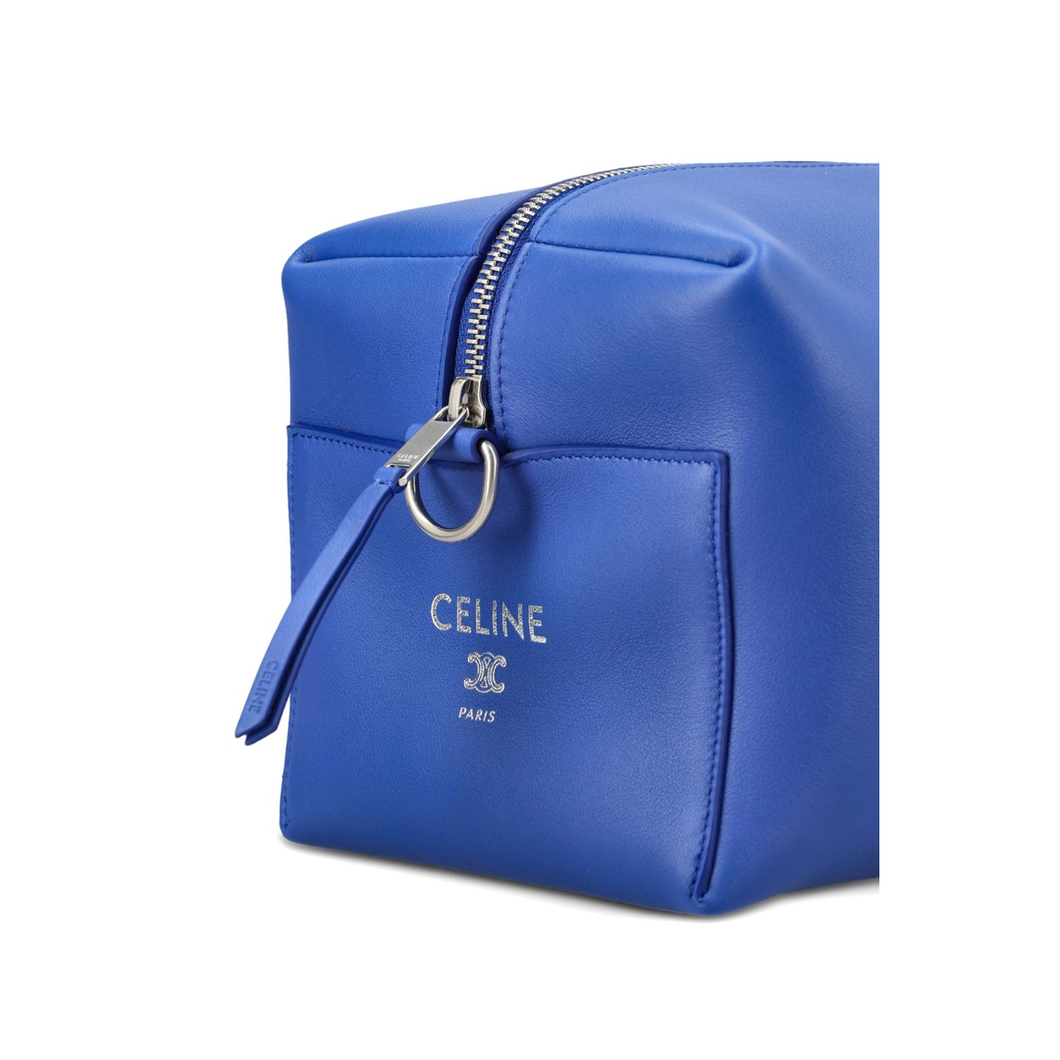 Take Away Messenger Leather Crossbody Bag - Blue - Image 3