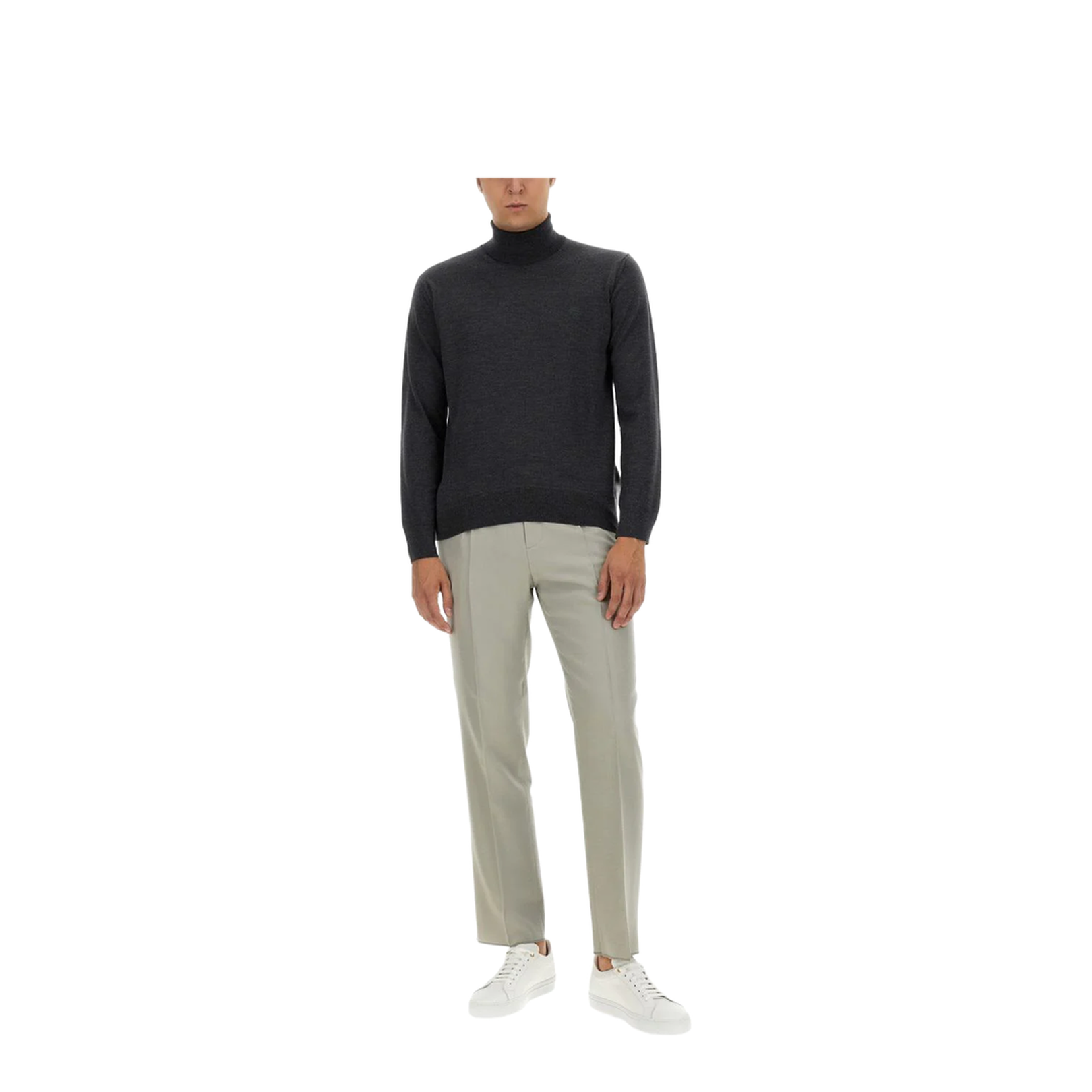 Turtleneck Embroidery Grey - Image 2