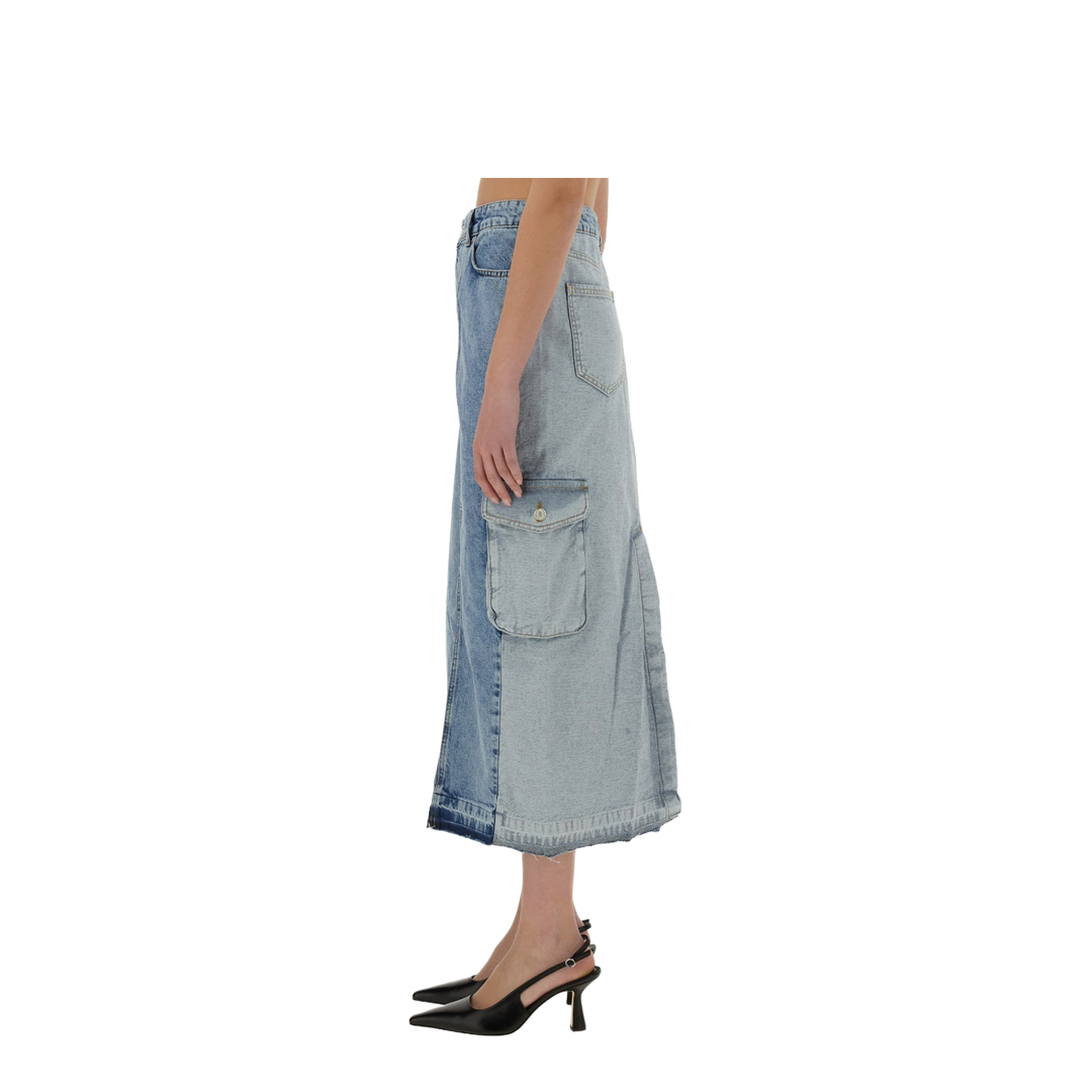 Long Denim Skirt - Image 4
