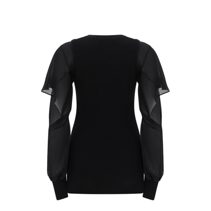 Shirt with Semi-Transparent Sleeves - Image 2