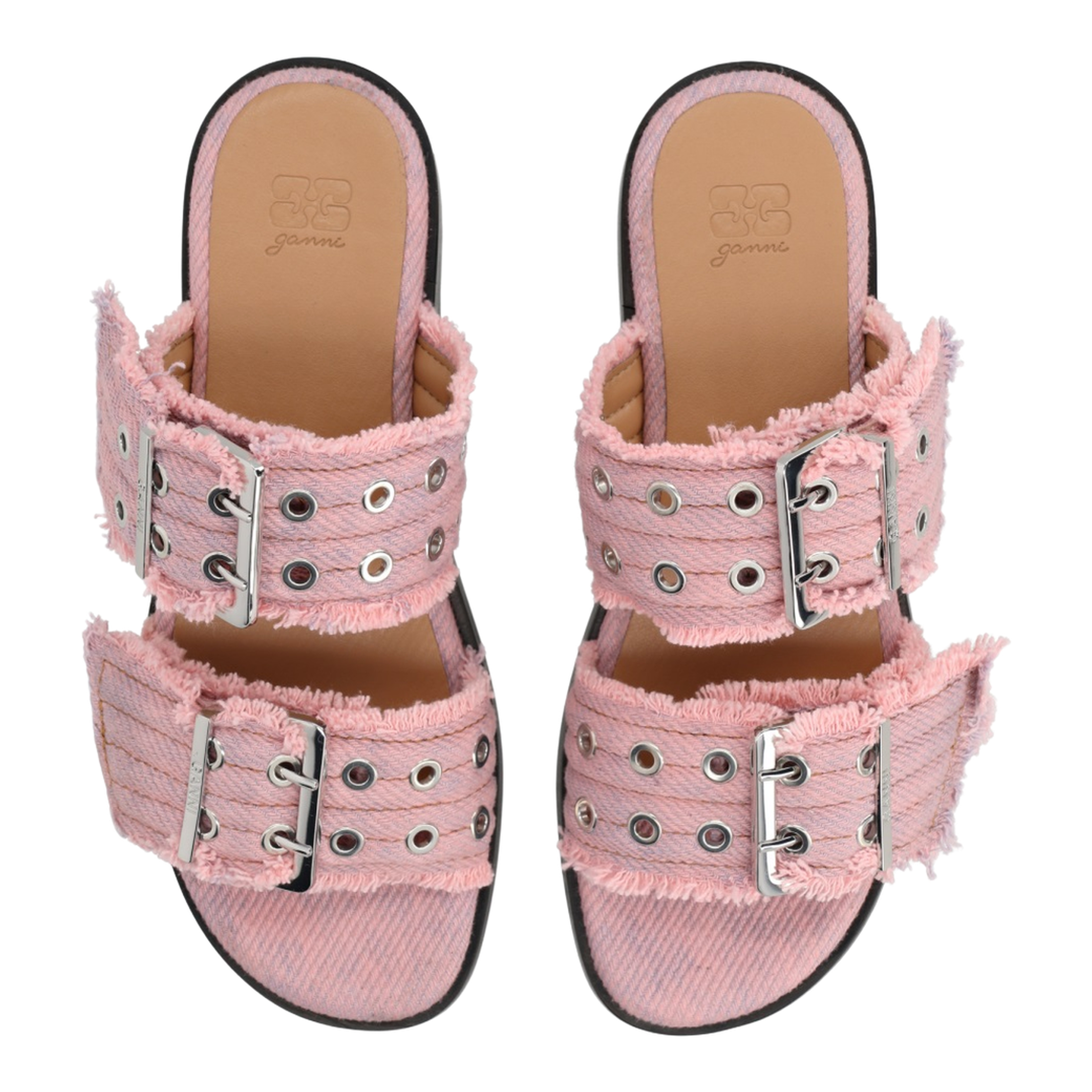 Denim Sandal With Bangs - Image 5