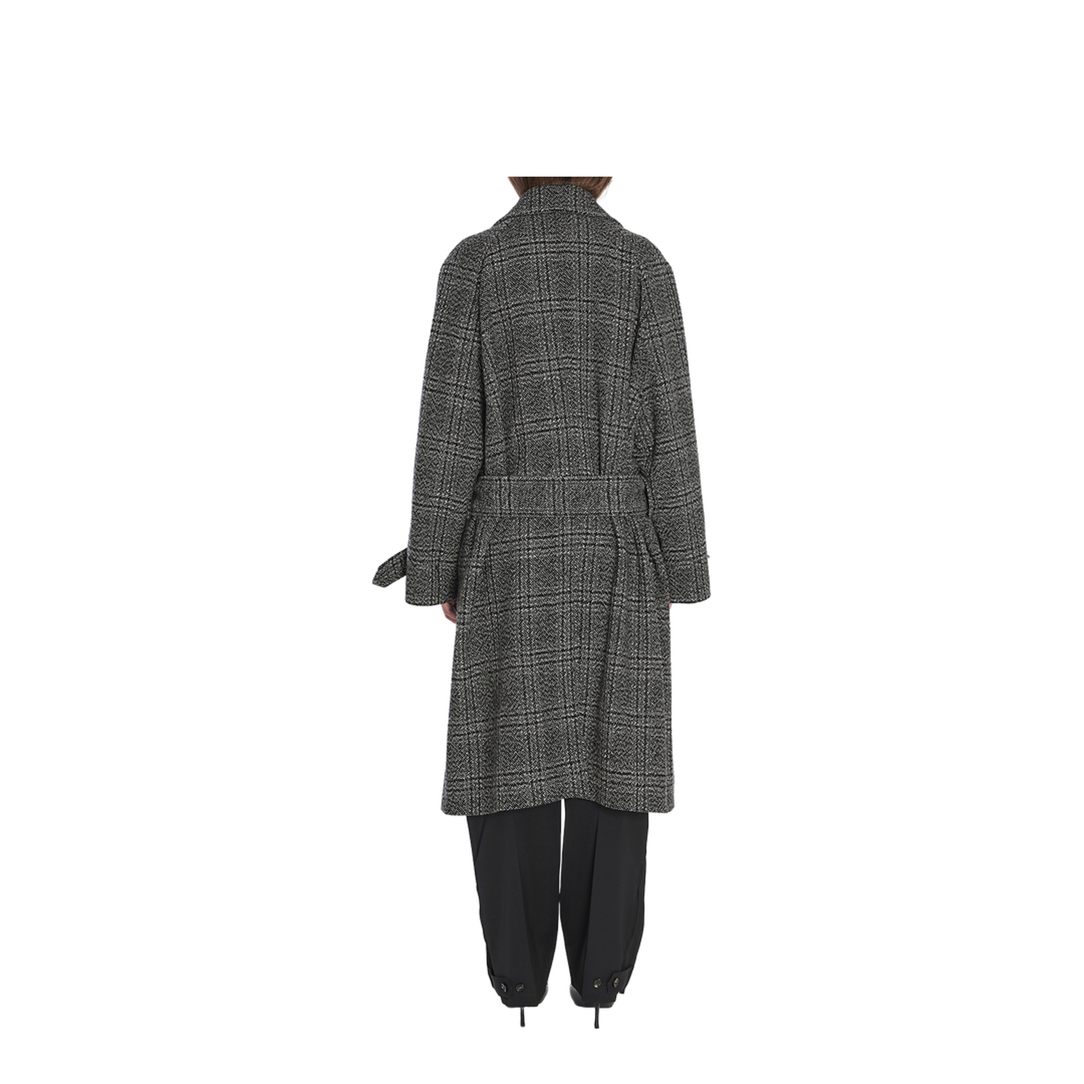 Grey One Layer Coat - Image 4