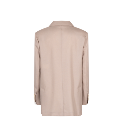 Double-Breasted Wool Blend Blazer - Image 2