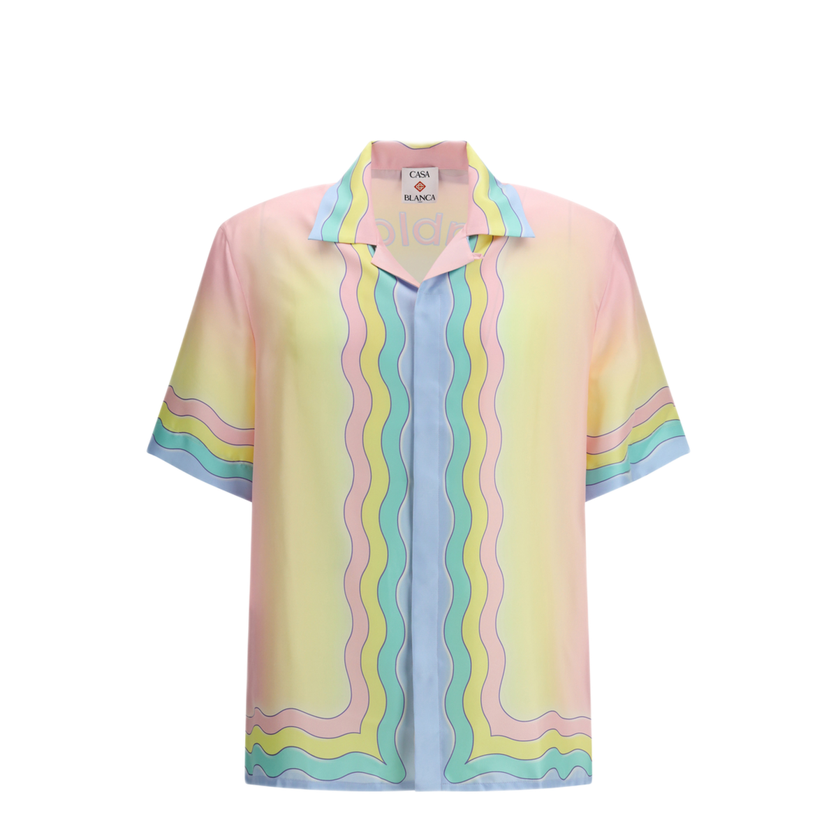 All Over Monogram Jacquard Pattern Polo Shirt - Image 1