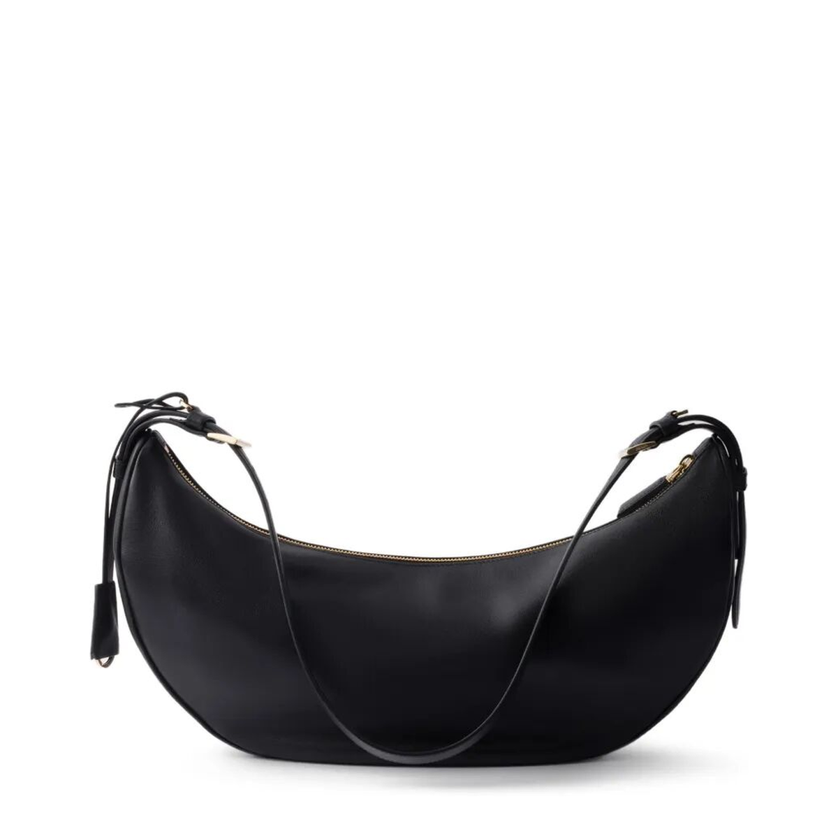 Medium Calf Leather Handbag - Black - Image 2
