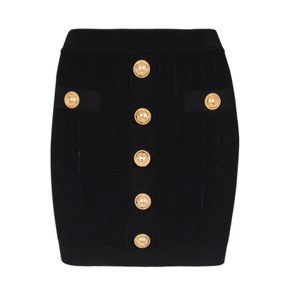 Knit Skirt with Buttons - Image 1